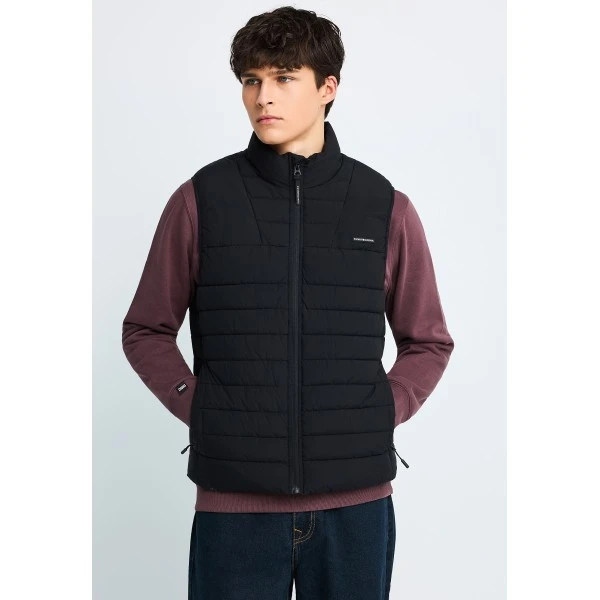 Funky Buddha Ανδρικό Γιλέκο (FBM014-001-01-BLACK)
