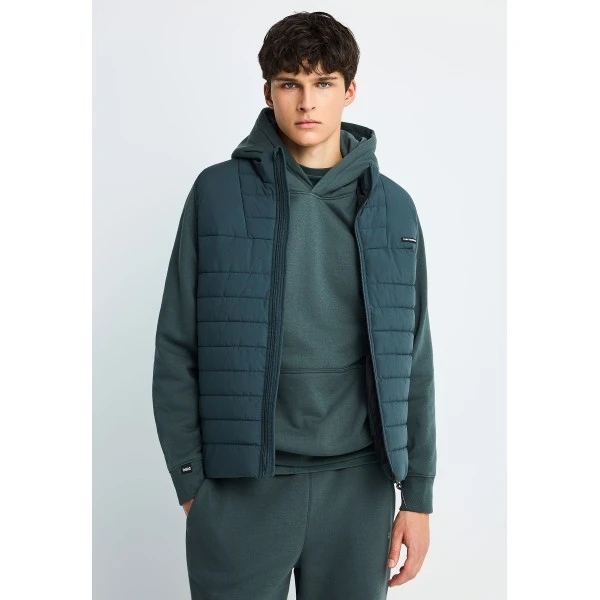 Funky Buddha Ανδρικό Γιλέκο (FBM014-001-01-GREEN-STORM)