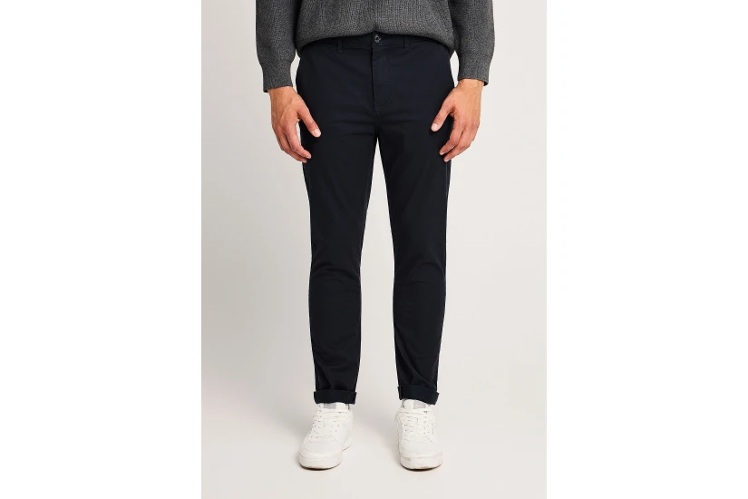 Funky Buddha Ανδρικό Παντελόνι Chino Μπλε Σκούρο