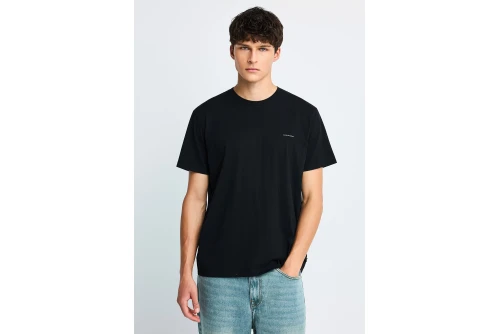 Funky Buddha Ανδρική Μπλούζα Με Κοντό Μανίκι Basic (FBM014-001-04-BLACK)