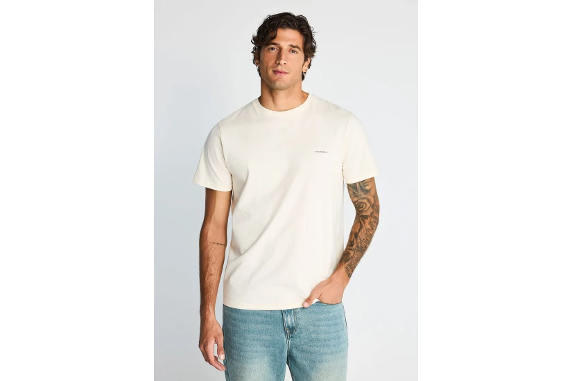 Funky Buddha Ανδρικό Κοντομάνικο T-Shirt Εκρού