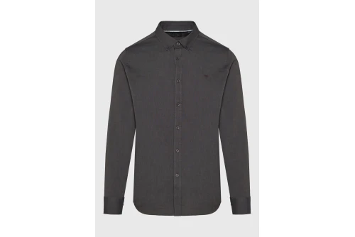 Funky Buddha Button-Down Πουκάμισο Μακρυμάνικο Ανδρικό (FBM014-001-05-MOON-MIST-MEL)