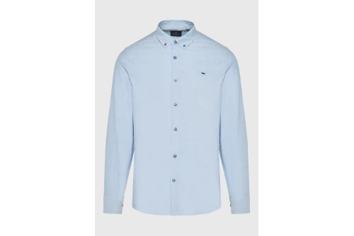 Funky Buddha Ανδρικό Πουκάμισο Basic (FBM014-001-05-SMOKE-BLUE-MEL)