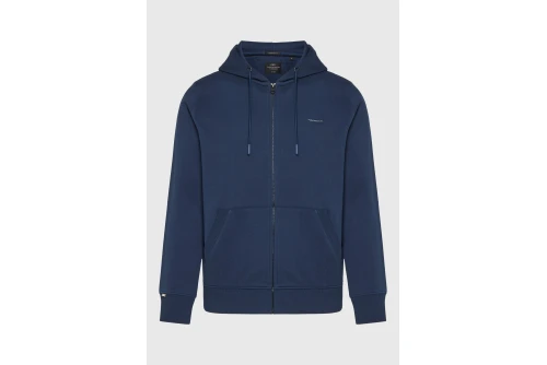 Funky Buddha Ανδρική Ζακέτα Φούτερ Με Κουκούλα (FBM014-001-06-NAVY)