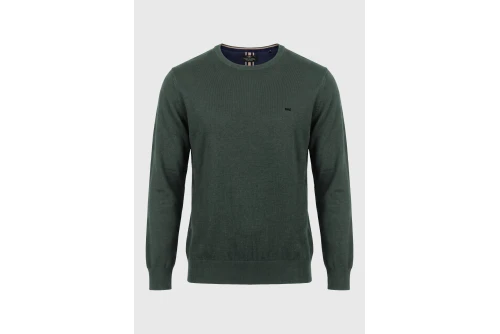 Funky Buddha Ανδρικό Πλεκτό Με Λαιμόκοψη (FBM014-001-09-GREEN-STORM)