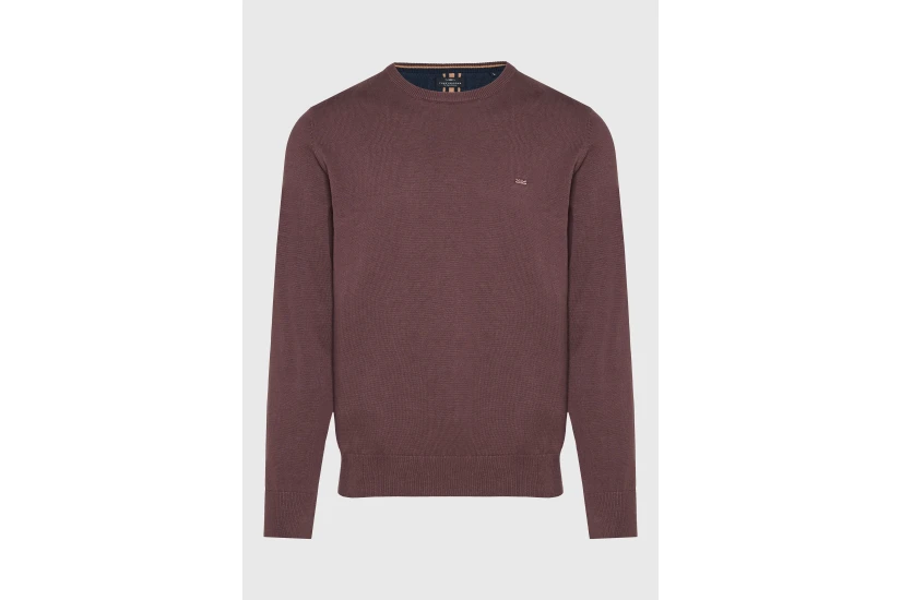 Funky Buddha Ανδρικό Πλεκτό Με Λαιμόκοψη (FBM014-001-09-SHADOW-MAUVE)