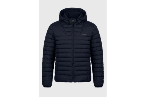 Funky Buddha Hooded Quilted Μπουφάν Puffer Ανδρικό (FBM014-002-01-NAVY)