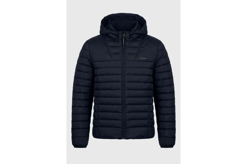 Funky Buddha Hooded Quilted Μπουφάν Puffer Ανδρικό (FBM014-002-01-NAVY)