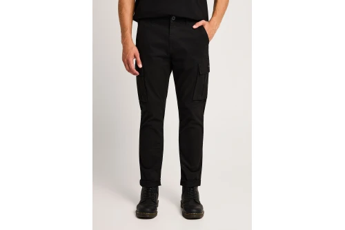 Funky Buddha Ανδρικό Παντελόνι Cargo (FBM014-002-02-BLACK)