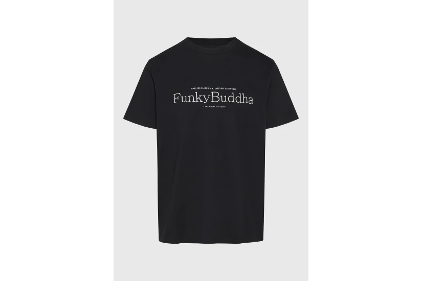Funky Buddha Ανδρικό Κοντομάνικο T-Shirt Μαύρο