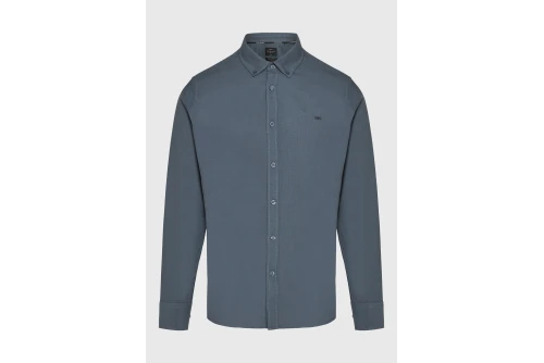 Funky Buddha Ανδρικό Πουκάμισο Basic (FBM014-002-05-DK-GREY)