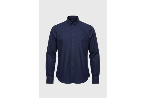 Funky Buddha Ανδρικό Πουκάμισο Basic (FBM014-002-05-NAVY)