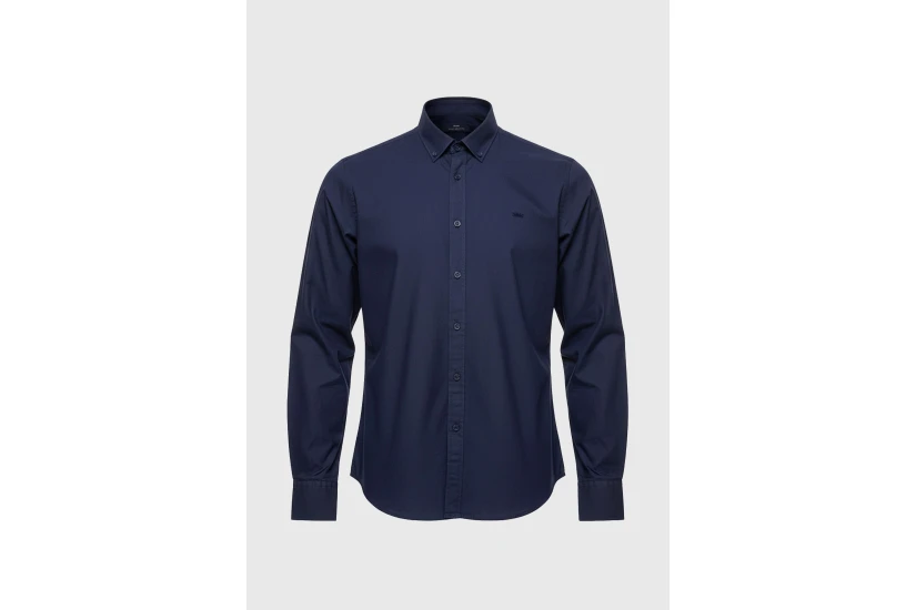 Funky Buddha Ανδρικό Πουκάμισο Basic (FBM014-002-05-NAVY)