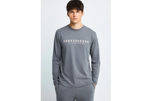 Funky Buddha Ανδρική Μπλούζα Με Μακρύ Μανίκι (FBM014-002-07-ELEPHANT)