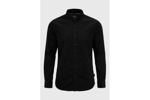 Funky Buddha Ανδρικό Πουκάμισο Basic (FBM014-003-05-BLACK)