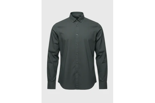 Funky Buddha Ανδρικό Πουκάμισο Basic (FBM014-003-05-GREEN-STORM)