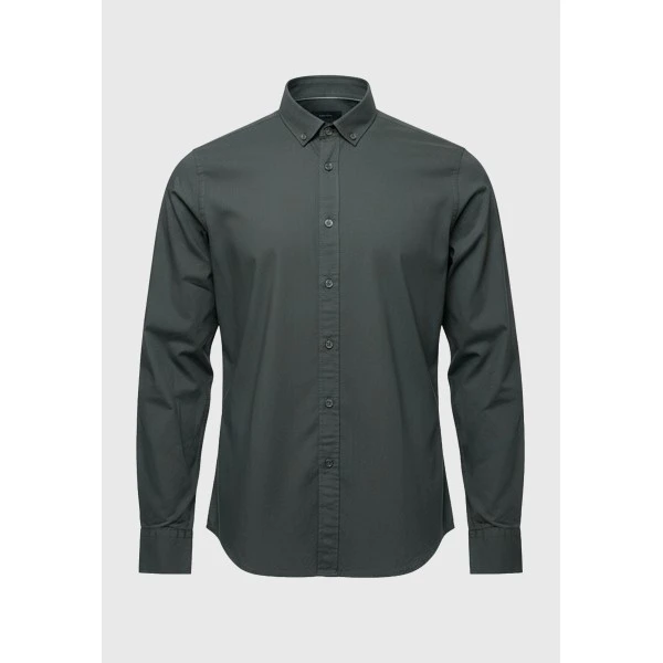 Funky Buddha Ανδρικό Πουκάμισο Basic (FBM014-003-05-GREEN-STORM)
