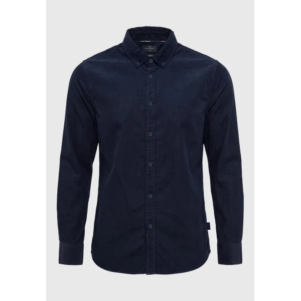 Funky Buddha Ανδρικό Πουκάμισο Basic (FBM014-003-05-NAVY)