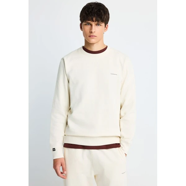 Funky Buddha Ανδρικό Φούτερ Με Λαιμόκοψη (FBM014-003-06-CHALK)