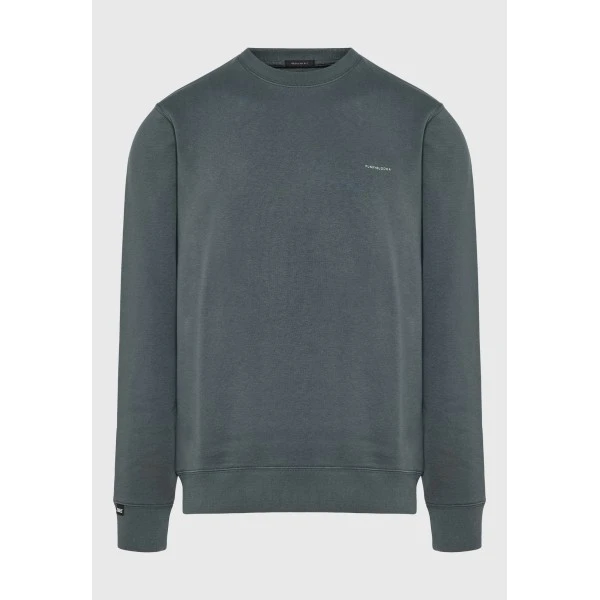 Funky Buddha Ανδρικό Φούτερ Με Λαιμόκοψη (FBM014-003-06-GREEN-STORM)