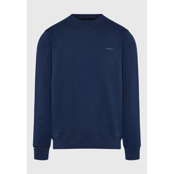 Funky Buddha Ανδρικό Φούτερ Με Λαιμόκοψη (FBM014-003-06-NAVY)