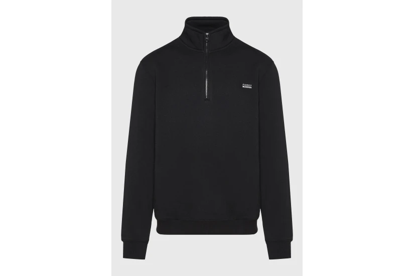 Funky Buddha Ανδρική Ζακέτα Φούτερ Με Κουκούλα (FBM014-005-06-BLACK)