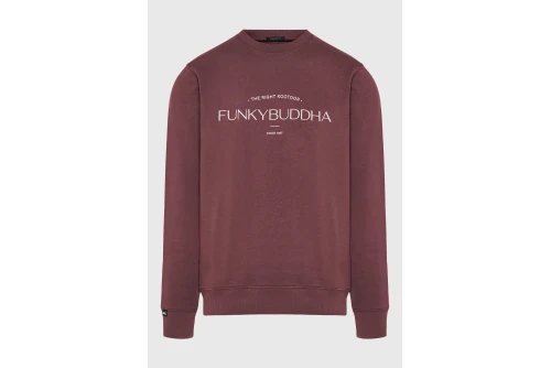 Funky Buddha Ανδρικό Φούτερ Με Λαιμόκοψη (FBM014-006-06-SHADOW-MAUVE)