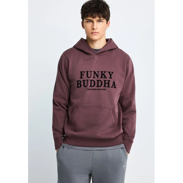 Funky Buddha Ανδρικό Φούτερ Με Κουκούλα (FBM014-007-06-SHADOW-MAUVE)