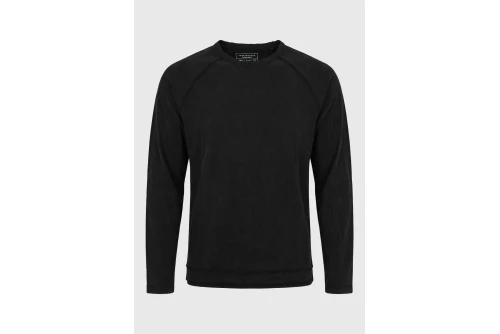 Funky Buddha Ανδρική Μπλούζα Με Μακρύ Μανίκι (FBM014-008-07-BLACK)