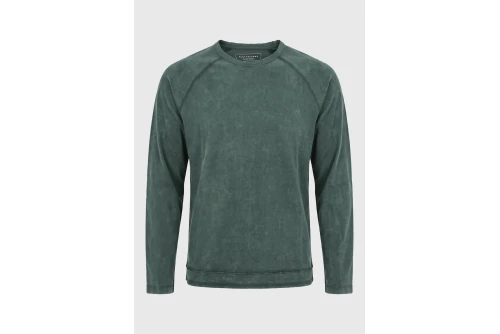 Funky Buddha Ανδρική Μπλούζα Με Μακρύ Μανίκι (FBM014-008-07-GREEN-STORM)