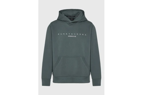 Funky Buddha Ανδρικό Φούτερ Με Κουκούλα (FBM014-009-06-GREEN-STORM)