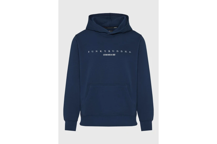 Funky Buddha Ανδρικό Φούτερ Με Κουκούλα (FBM014-009-06-NAVY)