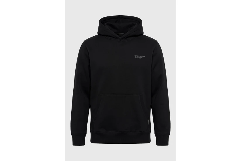 Funky Buddha Ανδρικό Φούτερ Με Κουκούλα (FBM014-011-06-BLACK)