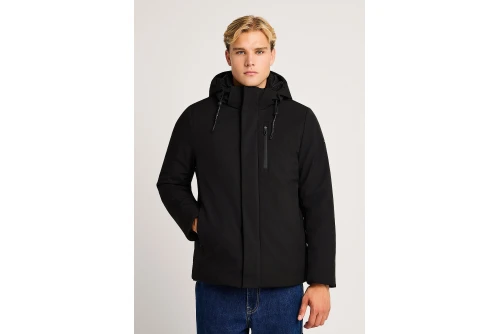 Funky Buddha Ανδρικό Τζάκετ Casual (FBM014-020-01-BLACK)