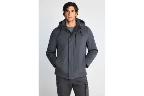 Funky Buddha Ανδρικό Τζάκετ Casual (FBM014-020-01-DK-GREY)
