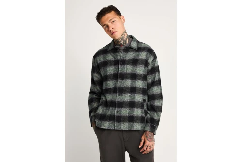 Funky Buddha Ανδρικό Πουκάμισο Καρό (FBM014-020-05-WINTER-MOSS)
