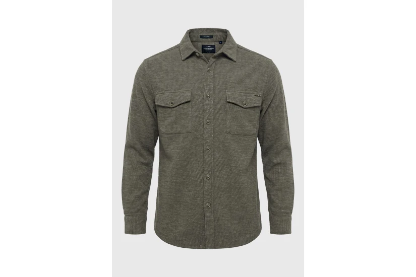 Funky Buddha Ανδρικό Πουκάμισο Casual (FBM014-021-05-DUSTY-OLIVE)