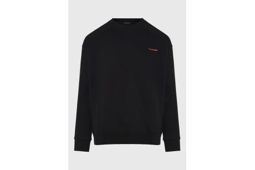 Funky Buddha Ανδρικό Φούτερ Με Λαιμόκοψη (FBM014-023-06-BLACK)