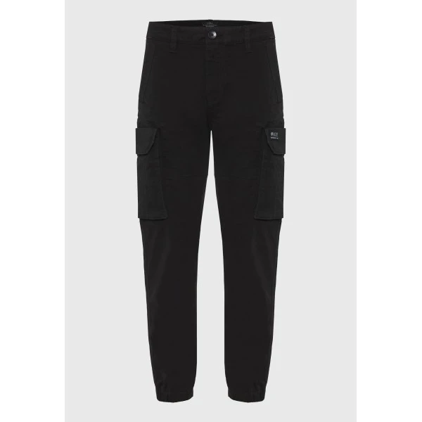 Funky Buddha Ανδρικό Παντελόνι Cargo (FBM014-030-02-BLACK)