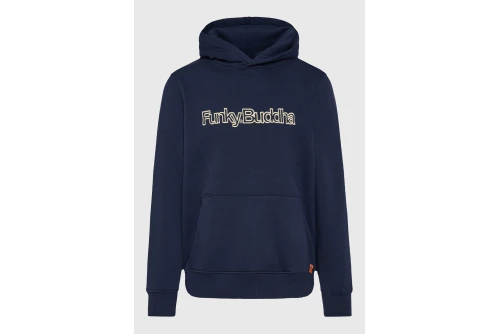 Funky Buddha Ανδρικό Φούτερ Με Κουκούλα (FBM014-030-06-NAVY)