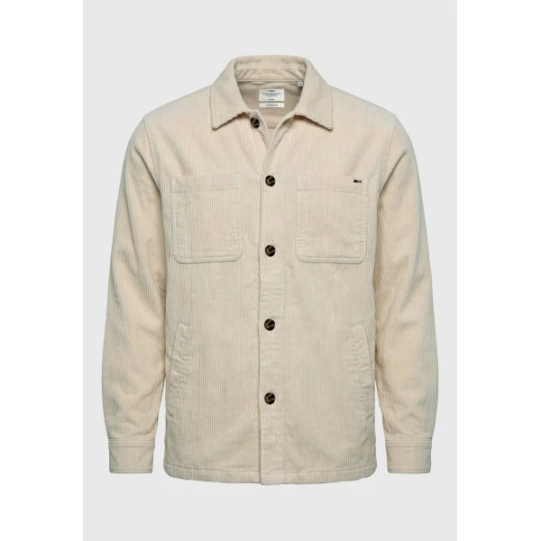 Funky Buddha Cotton Corduroy Πουκάμισο Μακρυμάνικο Ανδρικό (FBM014-035-05-FOG)