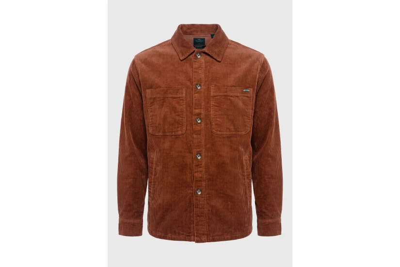 Funky Buddha Ανδρικό Πουκάμισο Casual (FBM014-035-05-GINGER-SPICE)