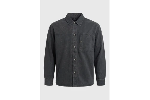Funky Buddha Ανδρικό Πουκάμισο Casual (FBM014-038-05-ANTHRACITE)