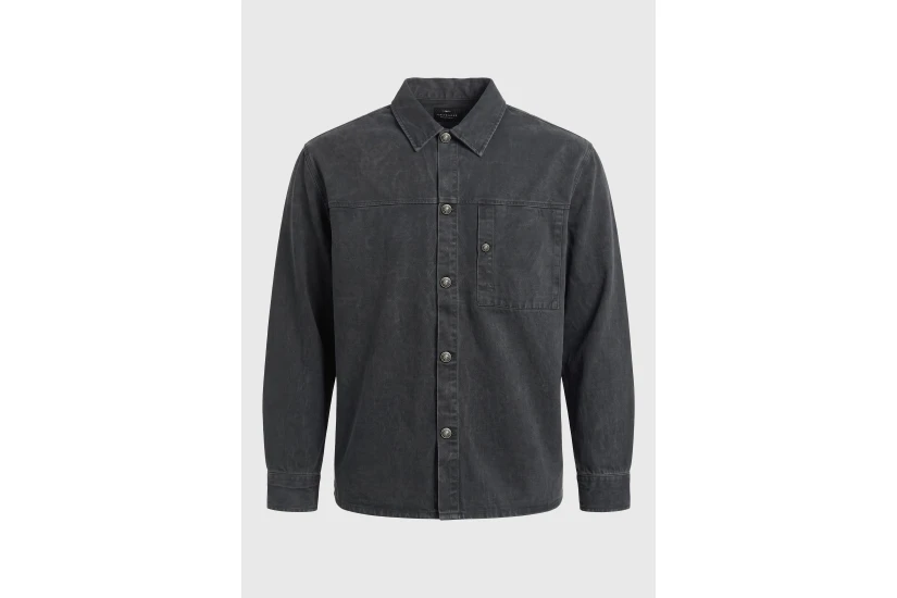Funky Buddha Ανδρικό Πουκάμισο Casual (FBM014-038-05-ANTHRACITE)