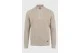 Funky Buddha Chenille Πουλόβερ Με Φερμουάρ Ανδρικό (FBM014-046-09-CHALK)