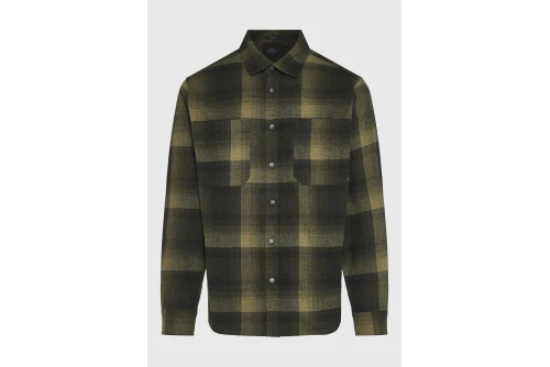 Funky Buddha Ανδρικό Πουκάμισο Καρό (FBM014-049-05-KHAKI)