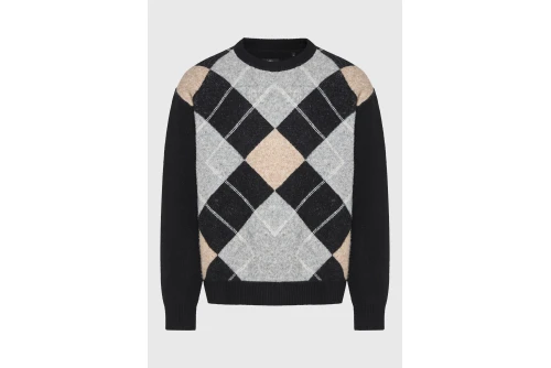 Funky Buddha Ανδρικό Πλεκτό Με Λαιμόκοψη (FBM014-054-09-BLACK)