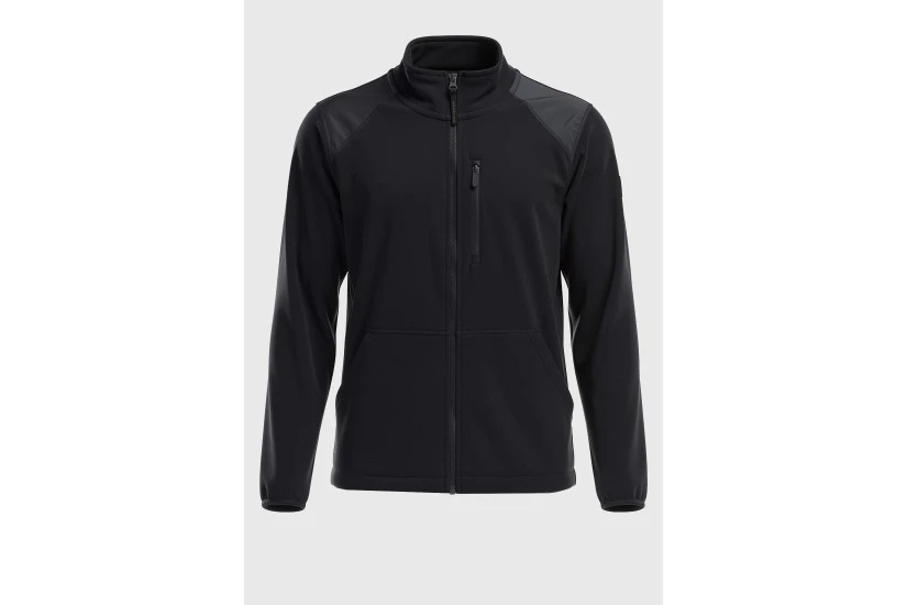 Funky Buddha Ζακέτα Fleece Ανδρική (FBM014-062-06-BLACK)