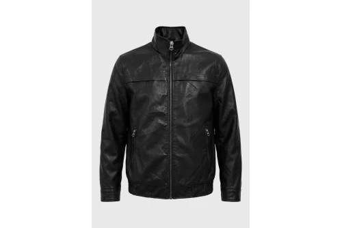 Funky Buddha Ανδρικό Τζάκετ Casual (FBM014-069-01-BLACK)