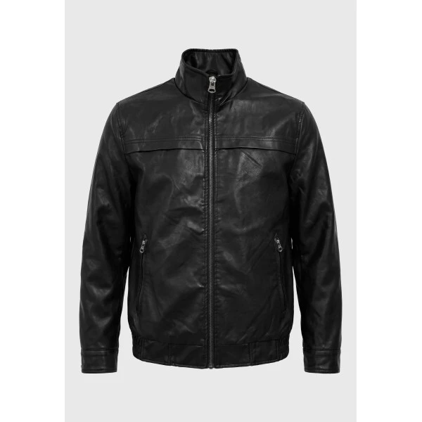 Funky Buddha Ανδρικό Τζάκετ Casual (FBM014-069-01-BLACK)